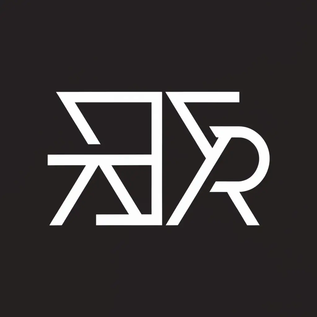 a logo design,with the text "AdR", main symbol:AdR,Minimalistic,clear background