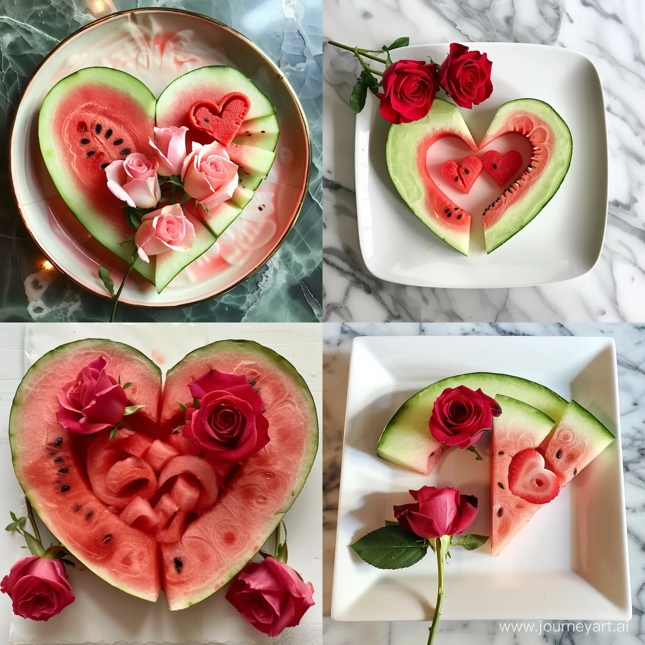 Romantic-Gesture-Sharing-Roses-on-Valentines-Day-by-a-Watermelon-Patch