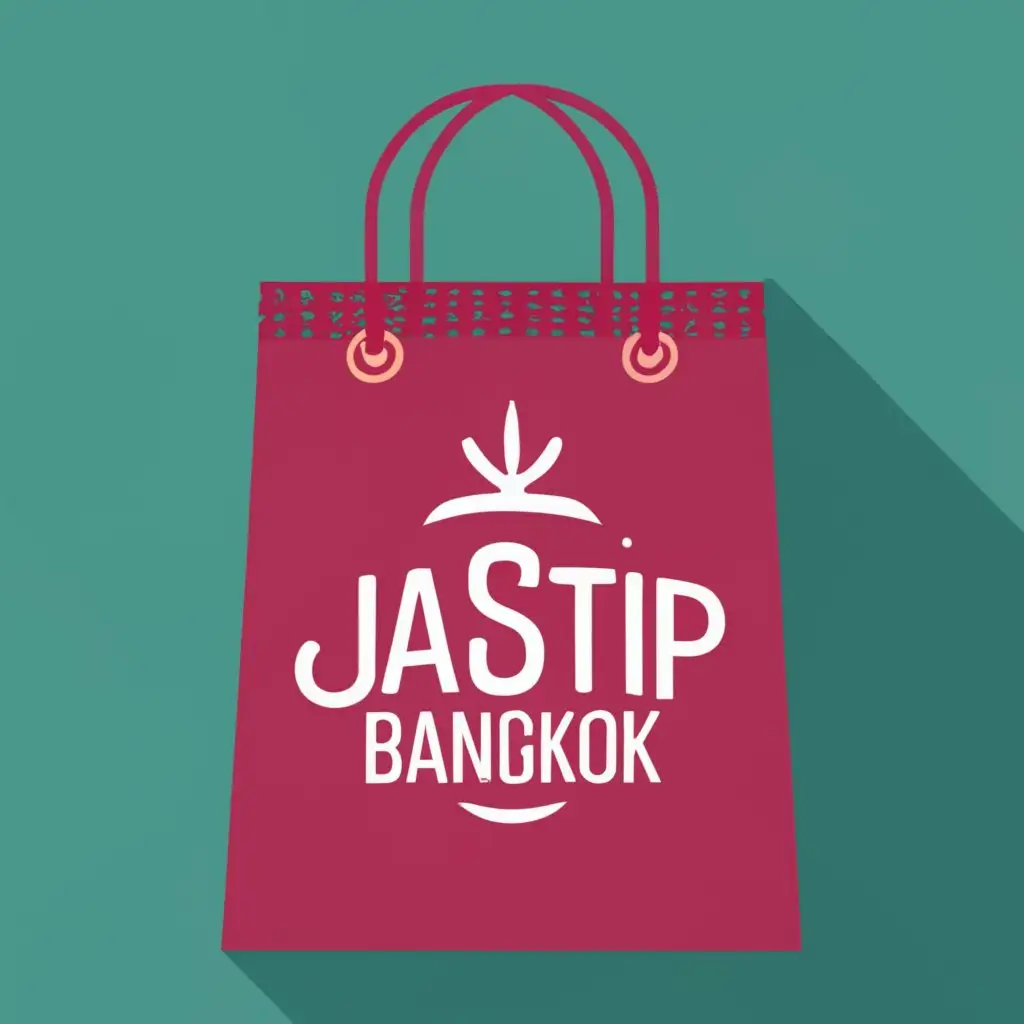 logo, Paper Bag, with the text "Jastip Bangkok", typography