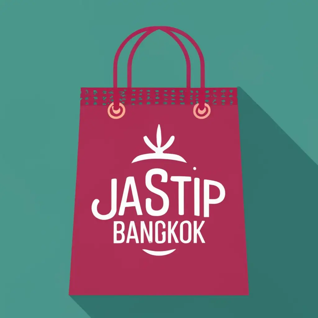 LOGO-Design-For-Jastip-Bangkok-Chic-Paper-Bag-Theme-with-Striking-Typography