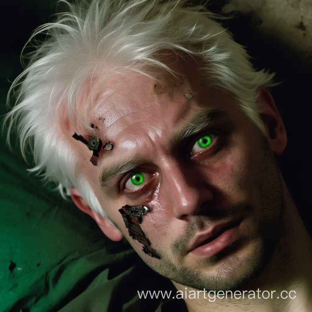 Mysterious-Man-with-White-Hair-and-Peculiar-Eyes-in-a-Desolate-Room