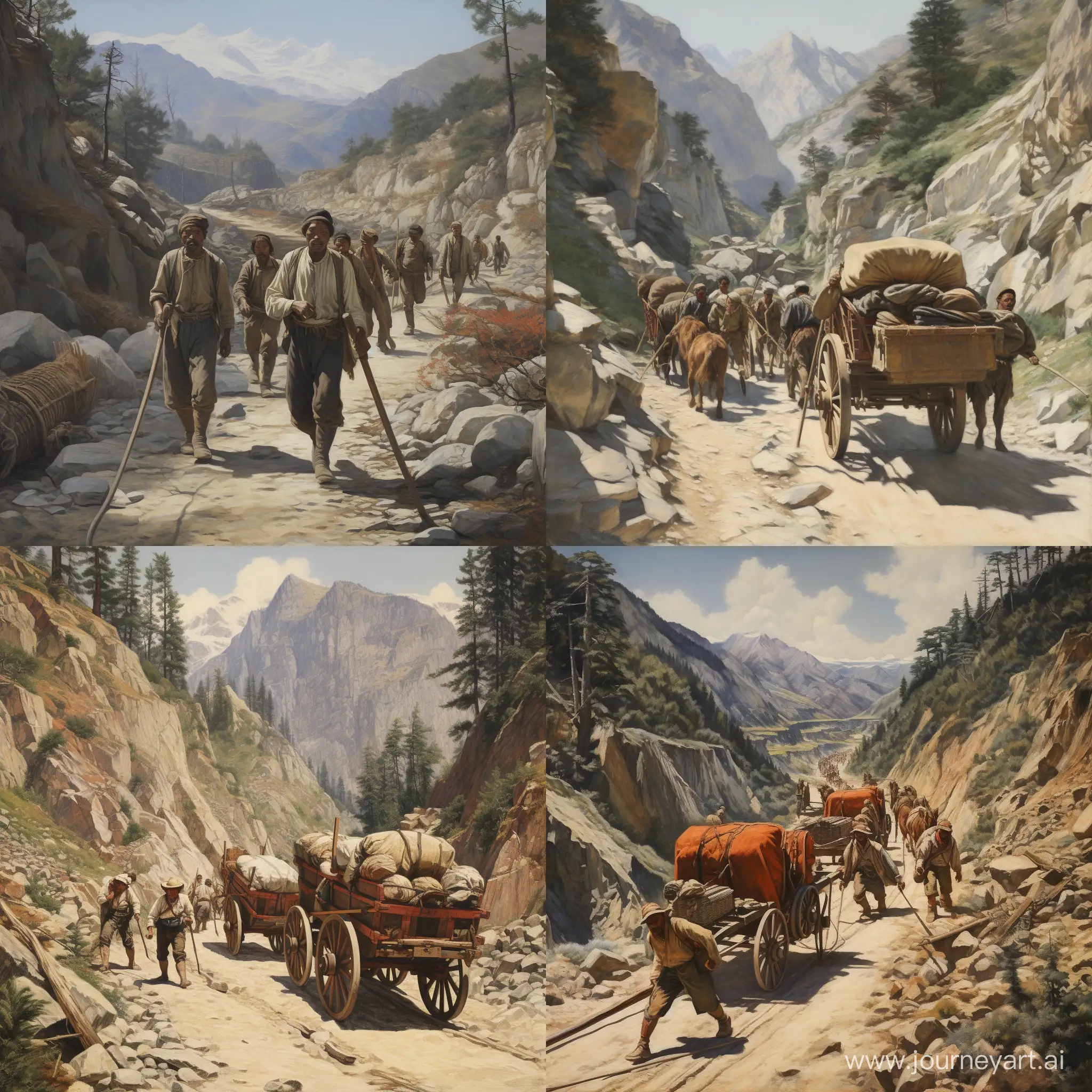 Chinese-Workers-Constructing-the-Great-Sierra-Wagon-Road