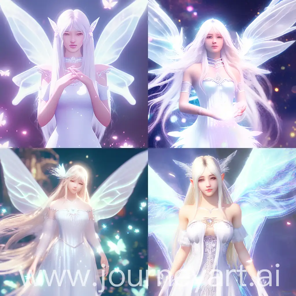 Iridescent-White-Fairy-with-Long-Hair-and-Wings