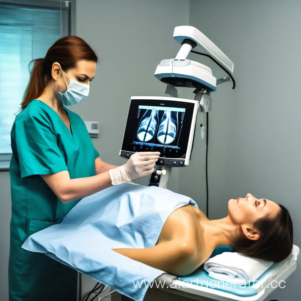 Medical-Professional-Conducting-Skin-Ultrasound-Examination