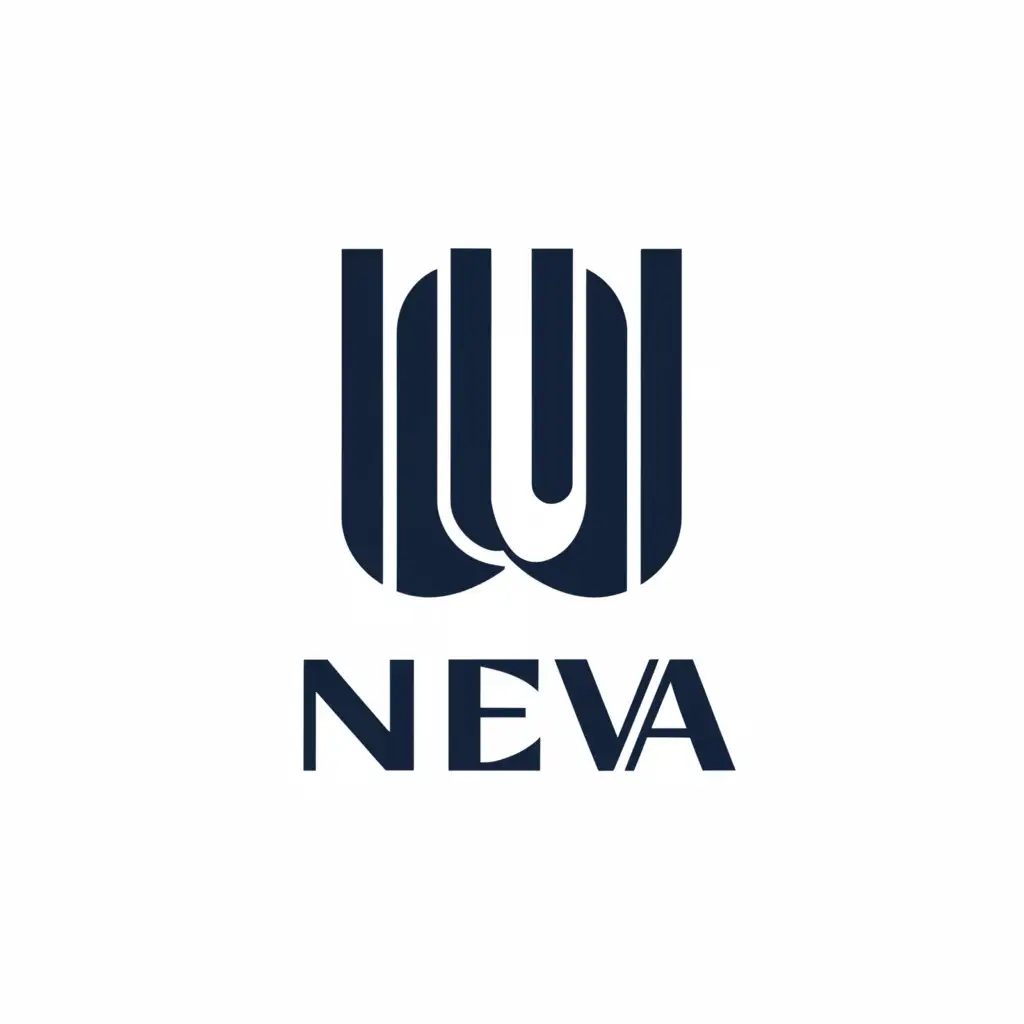 a logo design,with the text "NEVA", main symbol:brand name,Умеренный,clear background