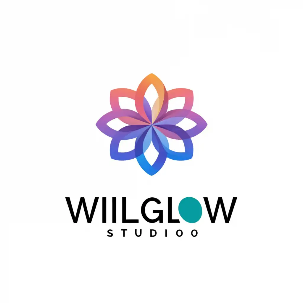 LOGO-Design-For-WIL-GLOW-STUDIO-Elegant-Text-with-Minimalistic-Beauty-on-Clear-Background