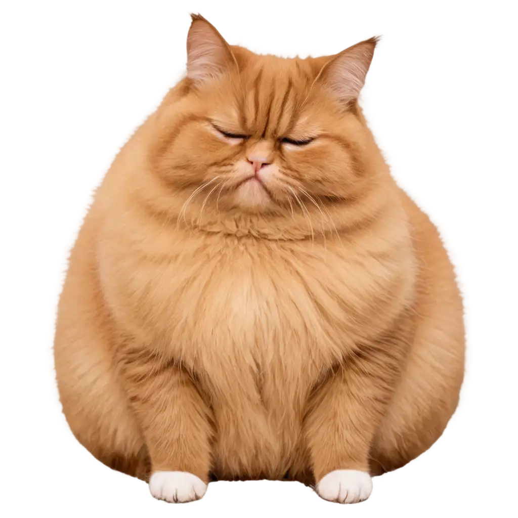 PNG-Image-of-a-Sad-and-Crying-Fat-Cat-A-Unique-Meme-Asset
