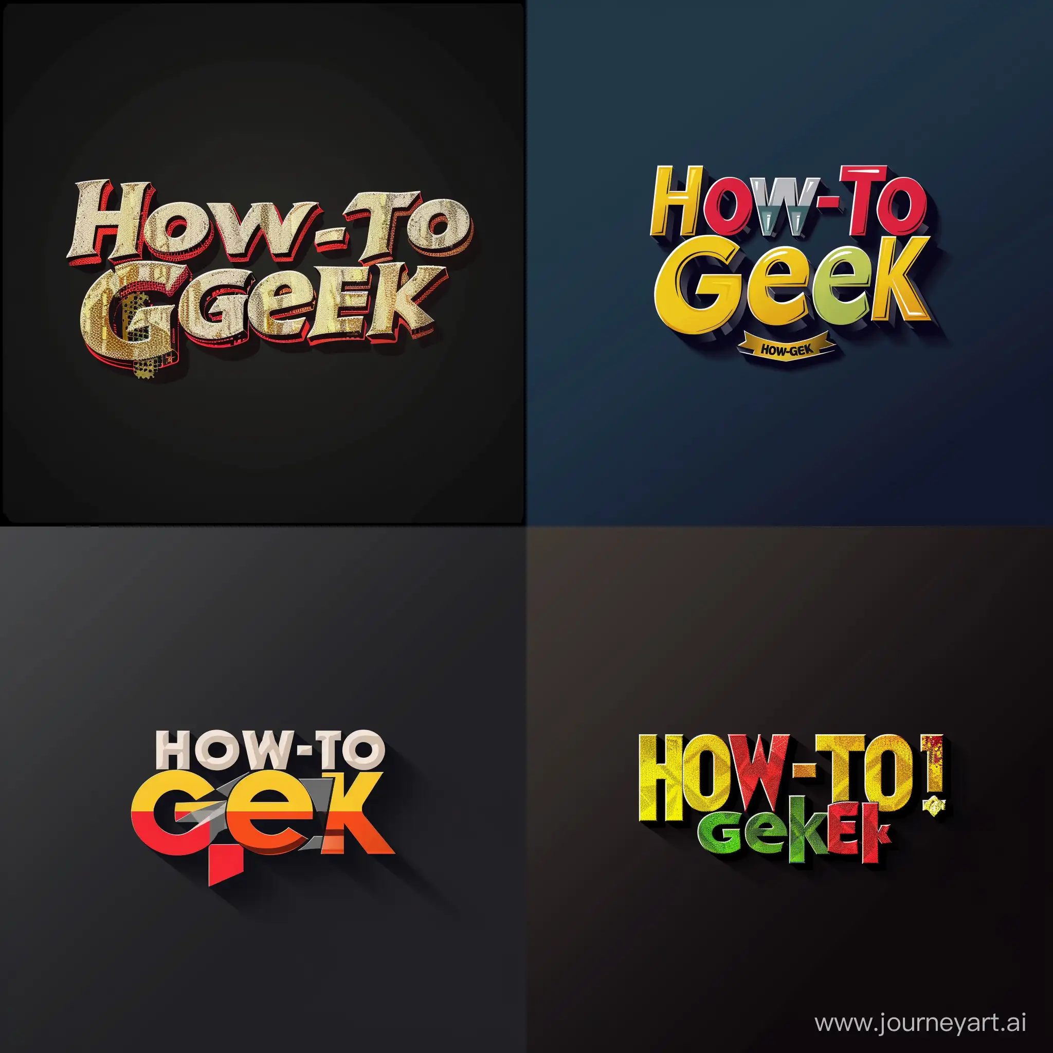 A logo made of a text '' How-To Geek''