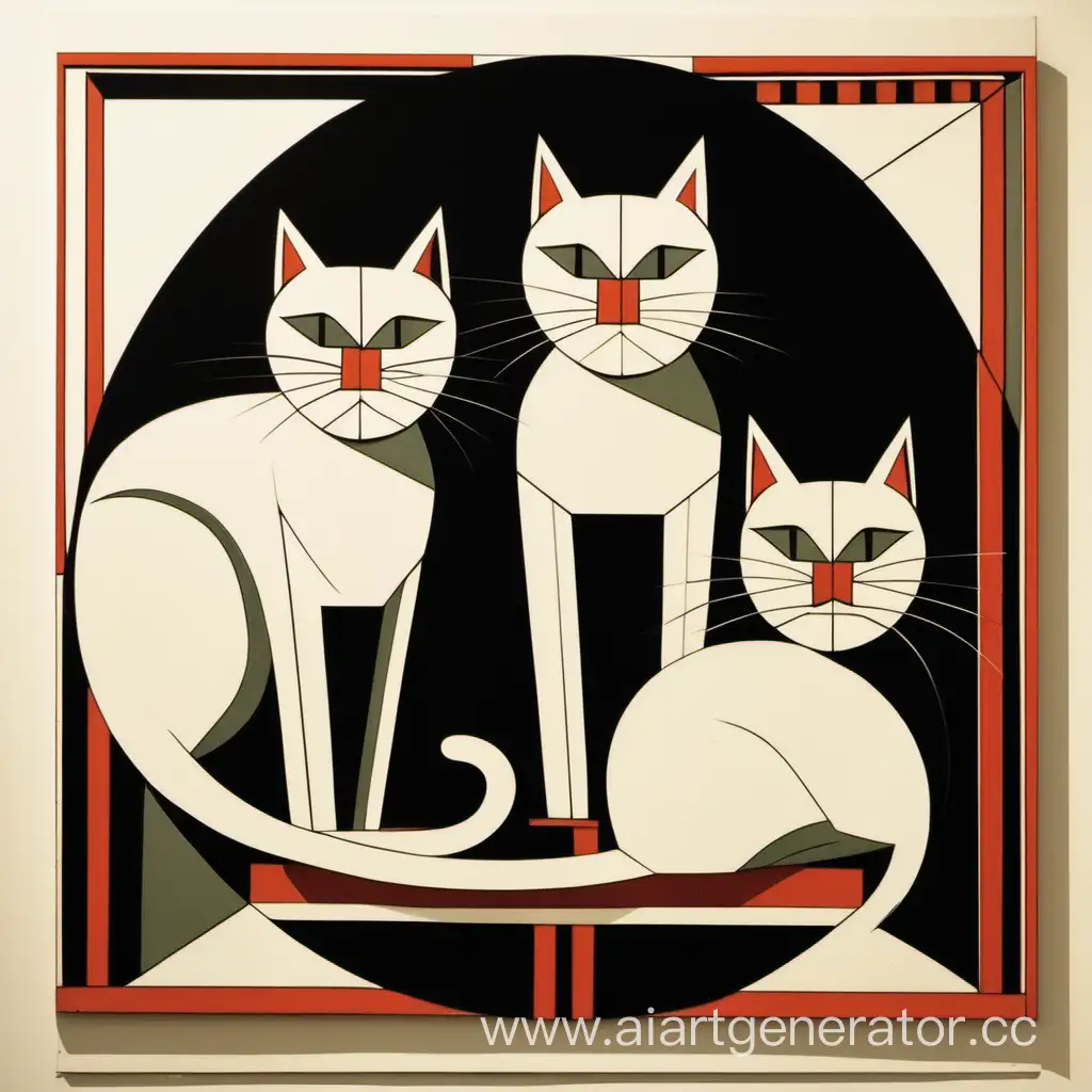 Constructivist-Cat-Trio-Engaged-in-Creative-Endeavor