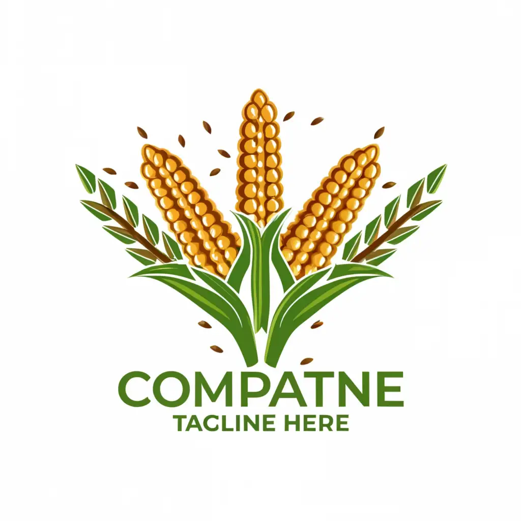 a logo design,with the text ".", main symbol:Corn and Rice,Moderate,clear background