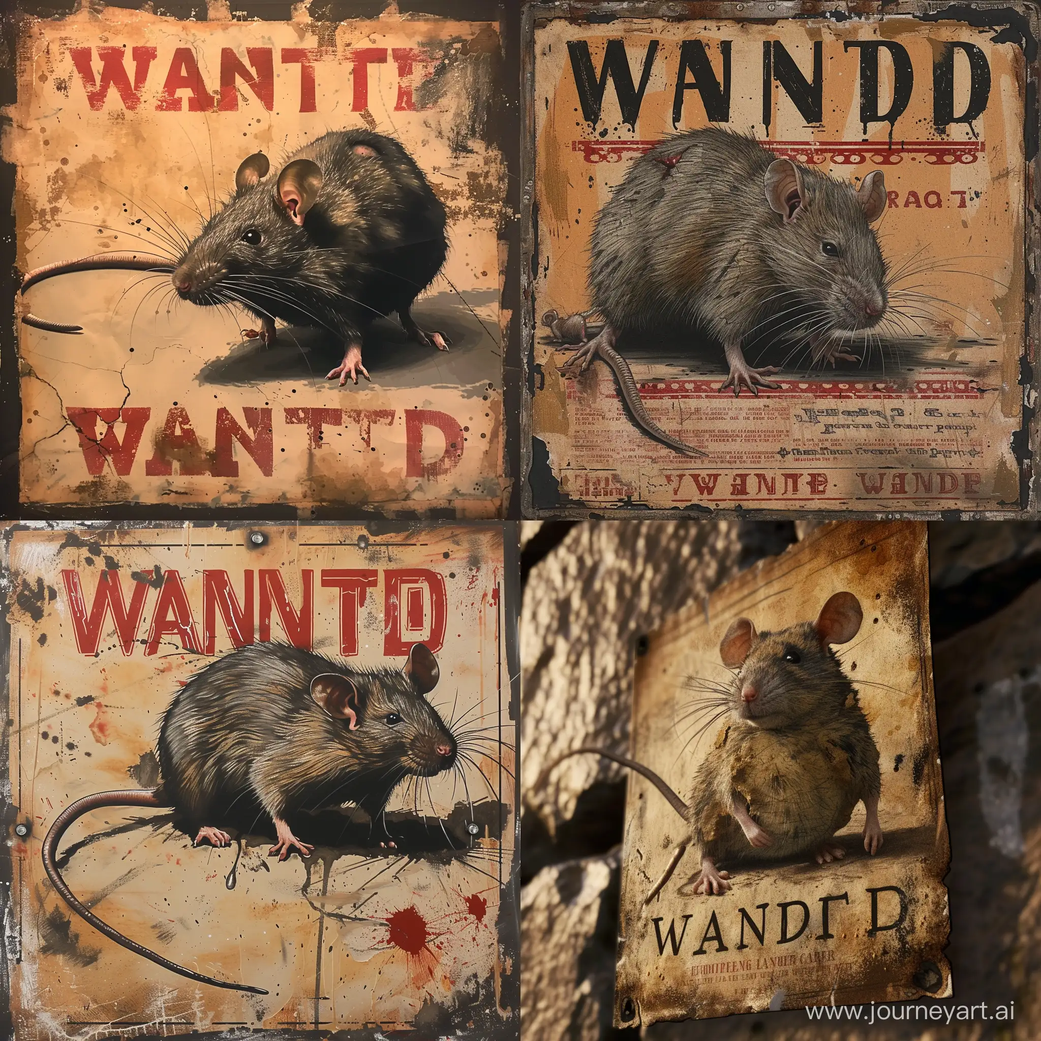Realistic-Wanted-Poster-of-a-Battered-Rat