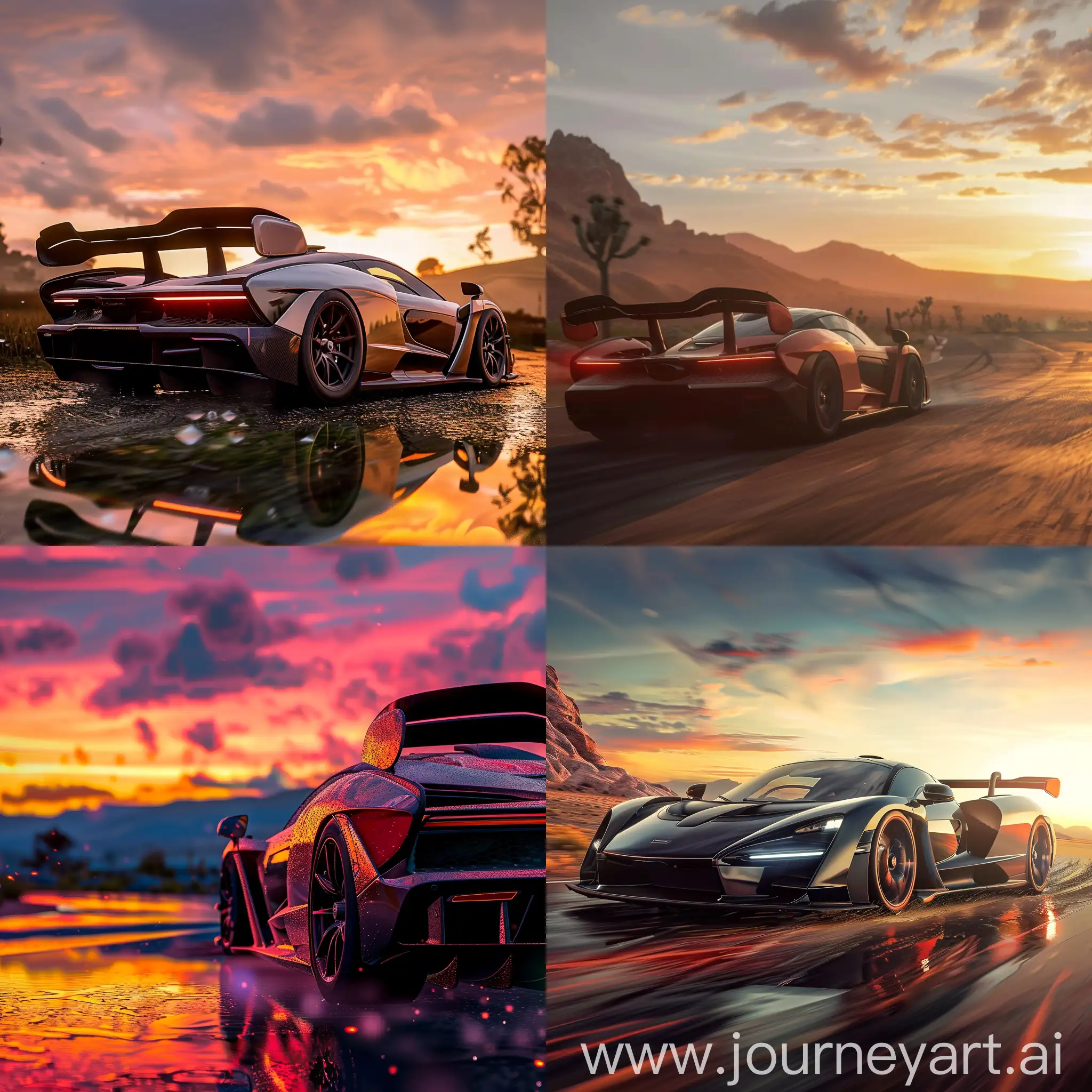 make a Forza Horizon 5 inspired wallpaper of a car