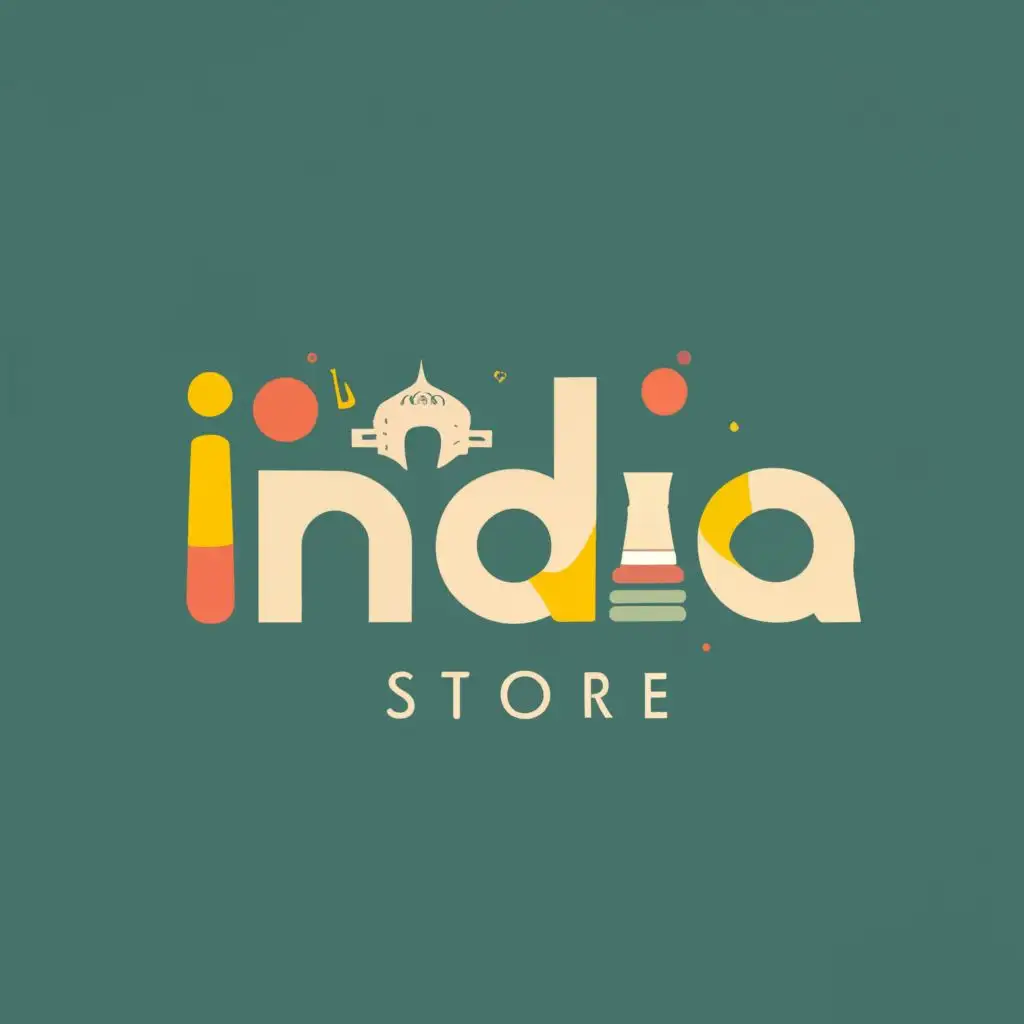 logo, India, with the text "India Store", typography