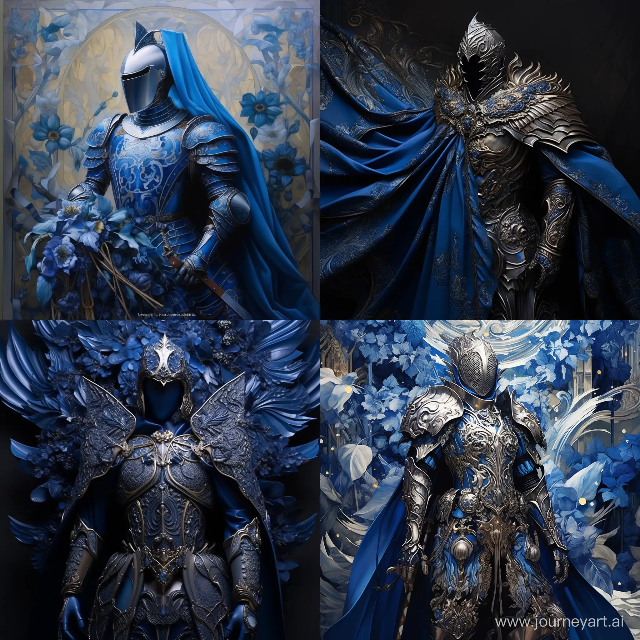 Chivalrous-Knight-in-Blue-Ornate-Cape-and-Adornments