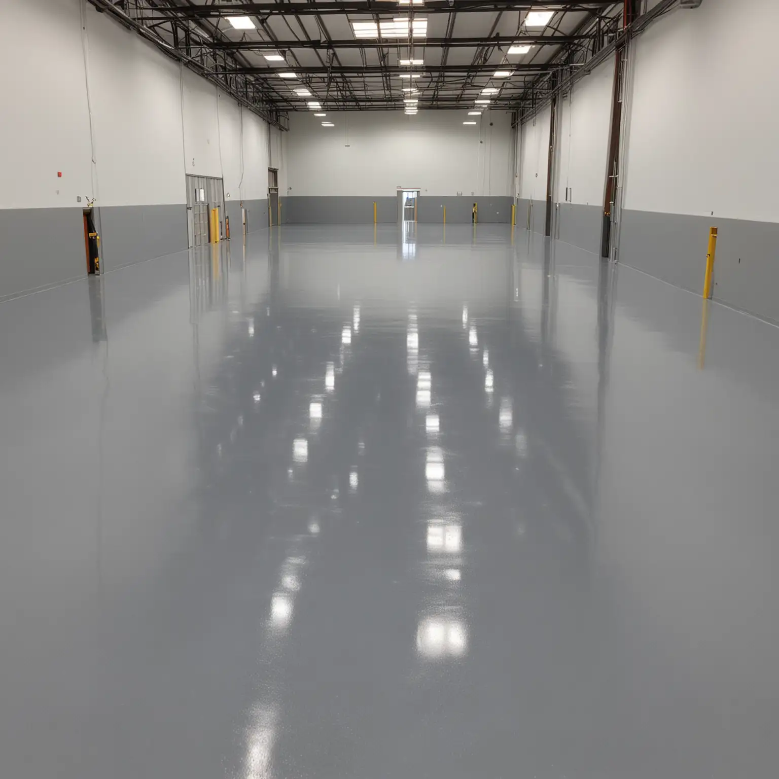 grey epoxy warehouse floor paint