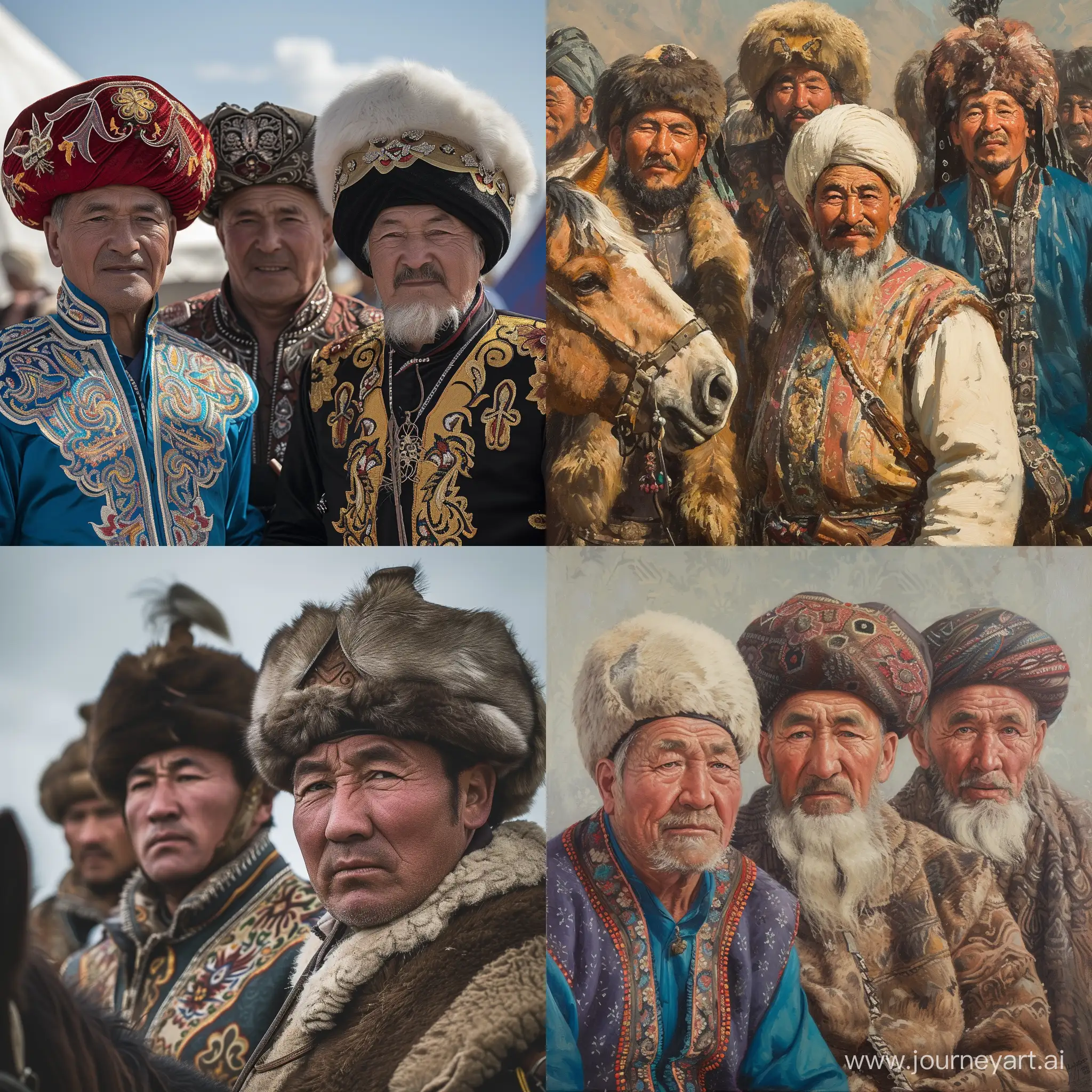 Traditional-Kazakh-Nomads-Gathering-in-Vast-Landscape