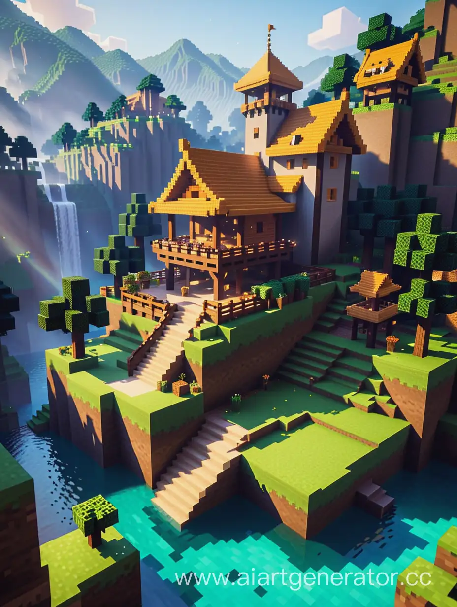 Scenic-Landscape-Exploration-in-Minecraft-World