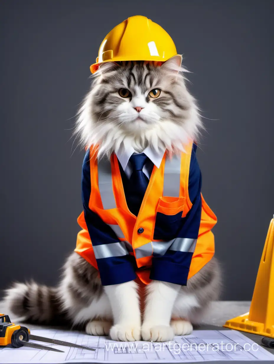 Fluffy-Cat-Construction-Worker-Building-Structure