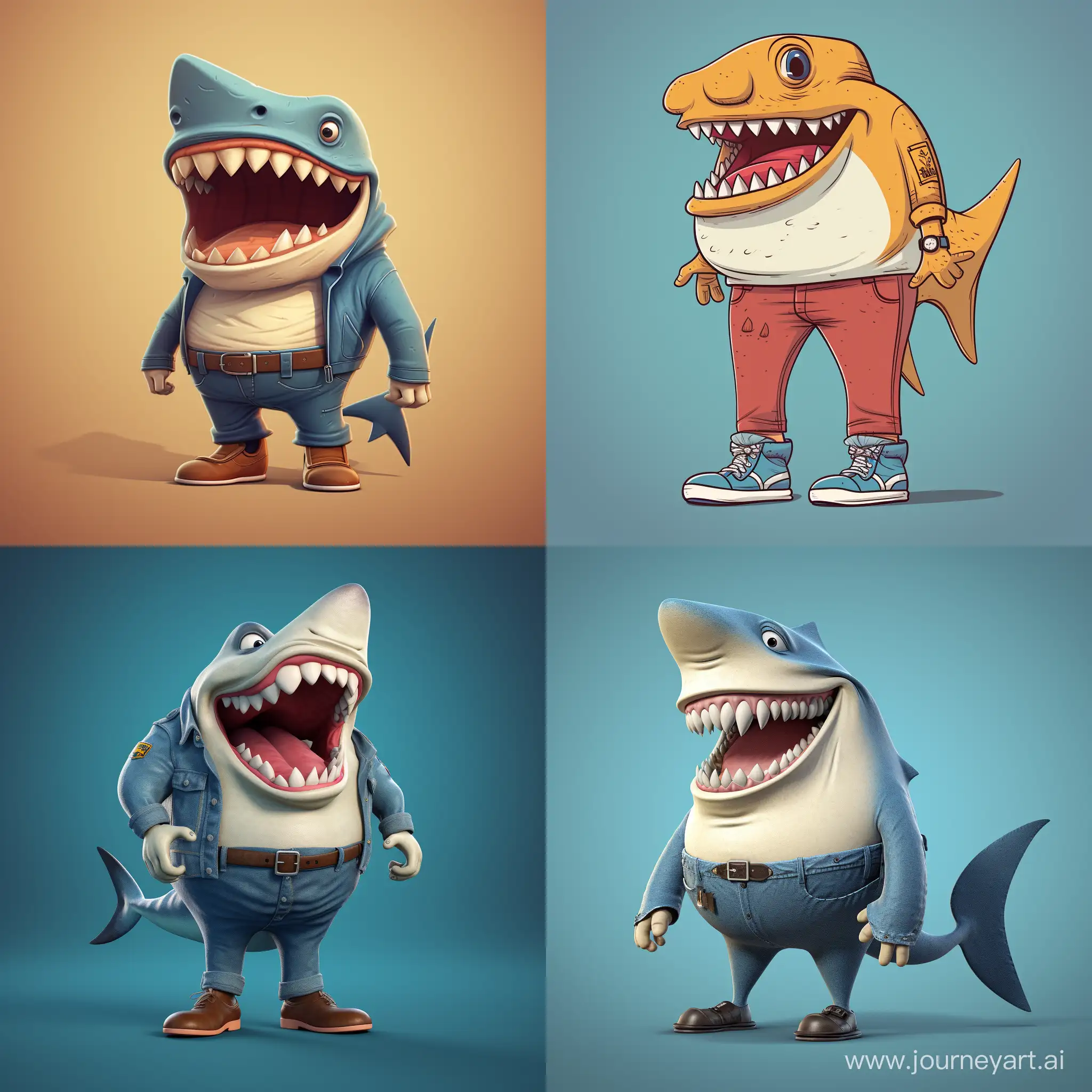 Joyful-Shark-Cartoon-Character-with-Human-Legs-Pants-and-Shoes