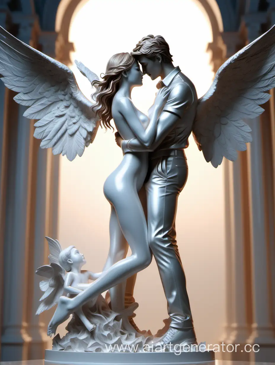 Romantic-Couple-Embracing-in-Glimmering-Passion