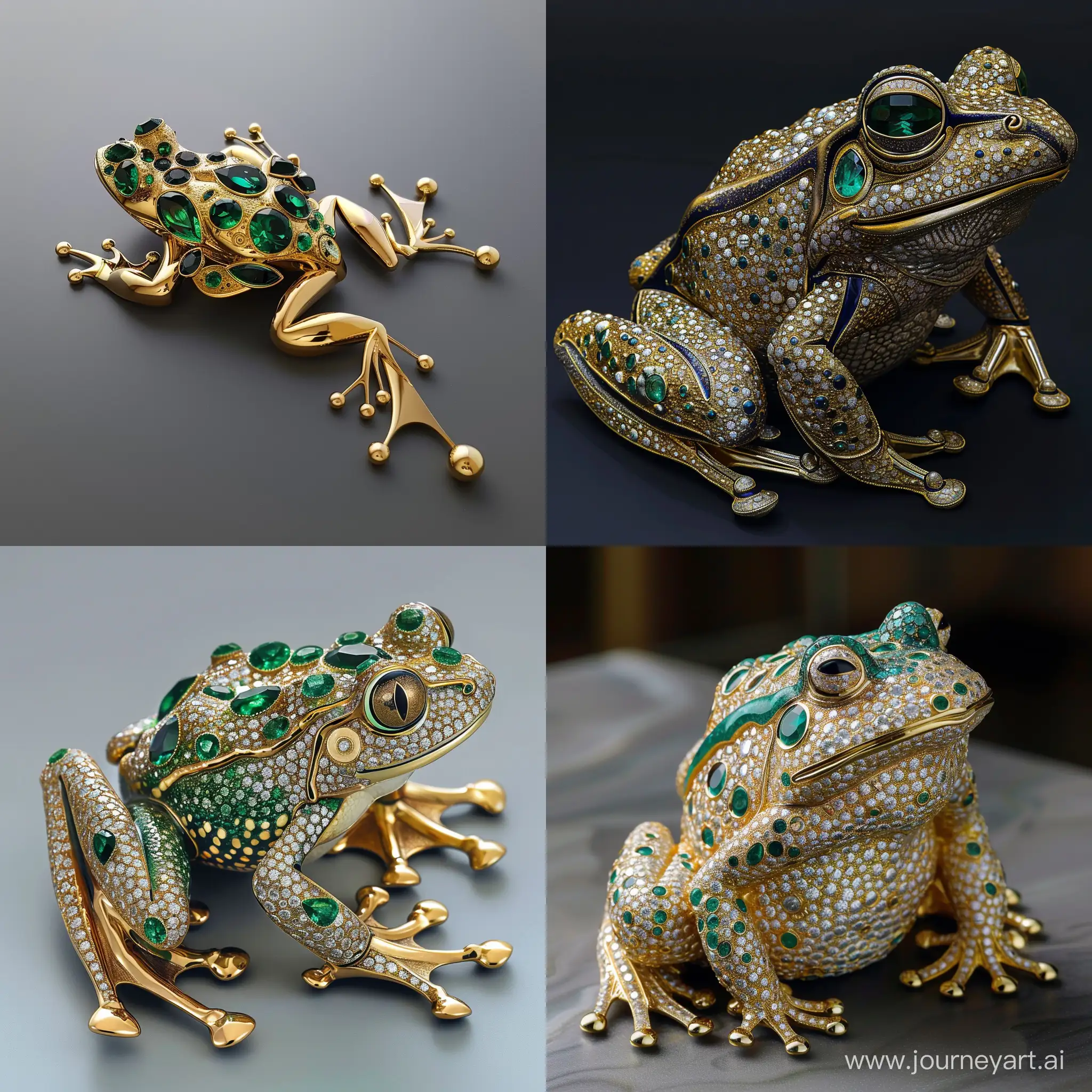 Realistic-Frog-Jewelry-Design-with-Gold-and-Emeralds