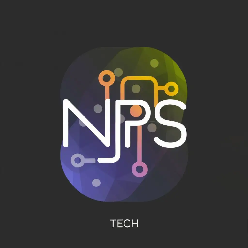 a logo design,with the text "NPS", main symbol:TECH,Minimalistic,be used in Technology industry,clear background