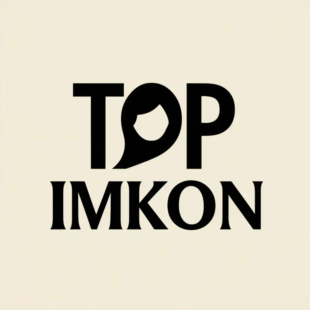 logo, empowering and educating girls/woman, with the text "Top Imkon", typography, be used in Education industry