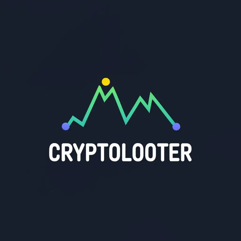 a logo design,with the text "CryptoLooter", main symbol:financial chart,Moderate,be used in Finance industry,clear background