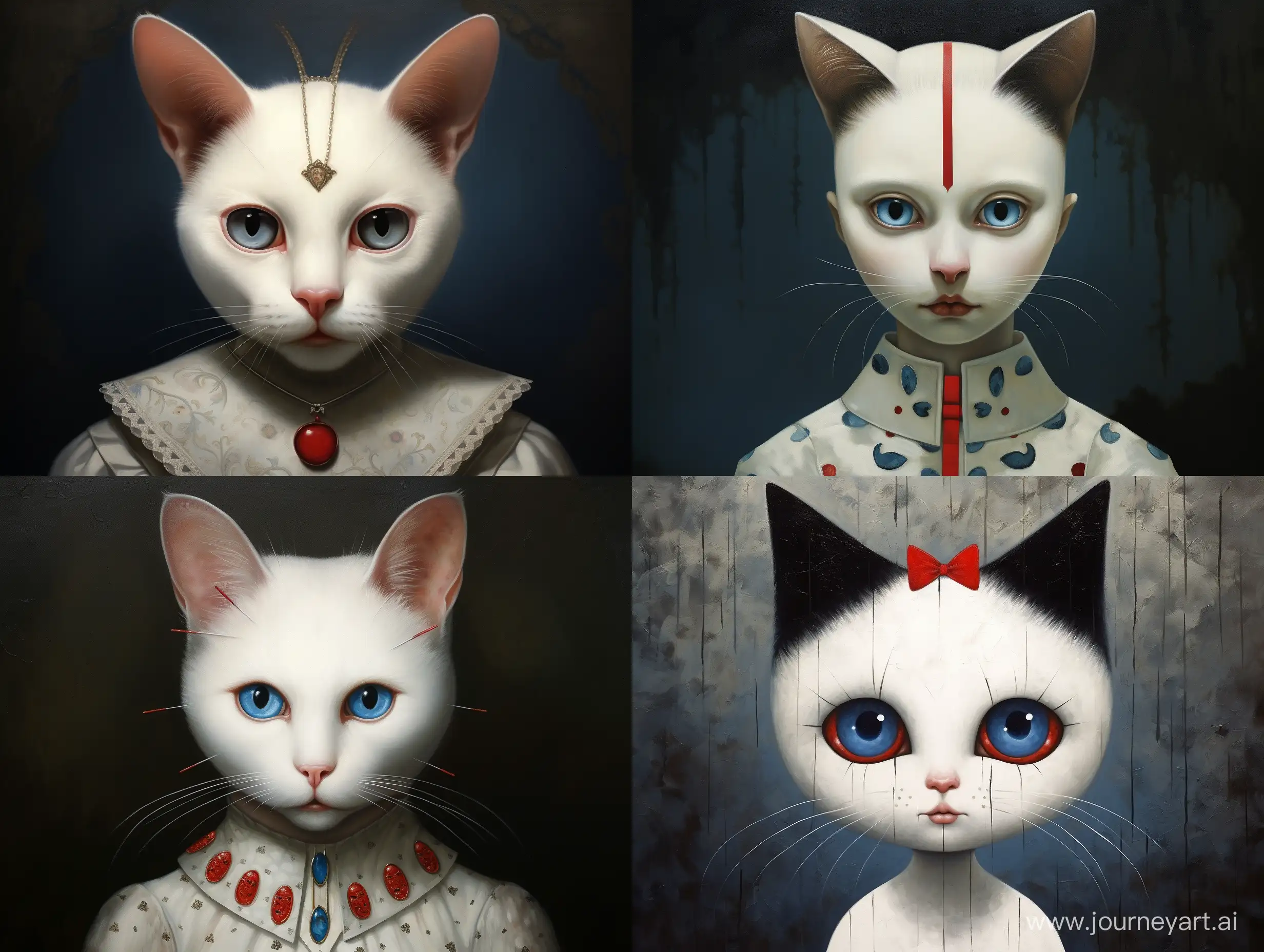 Majestic-SnowWhite-Cat-with-CrossShaped-Spot-and-Enchanting-Blue-Eyes