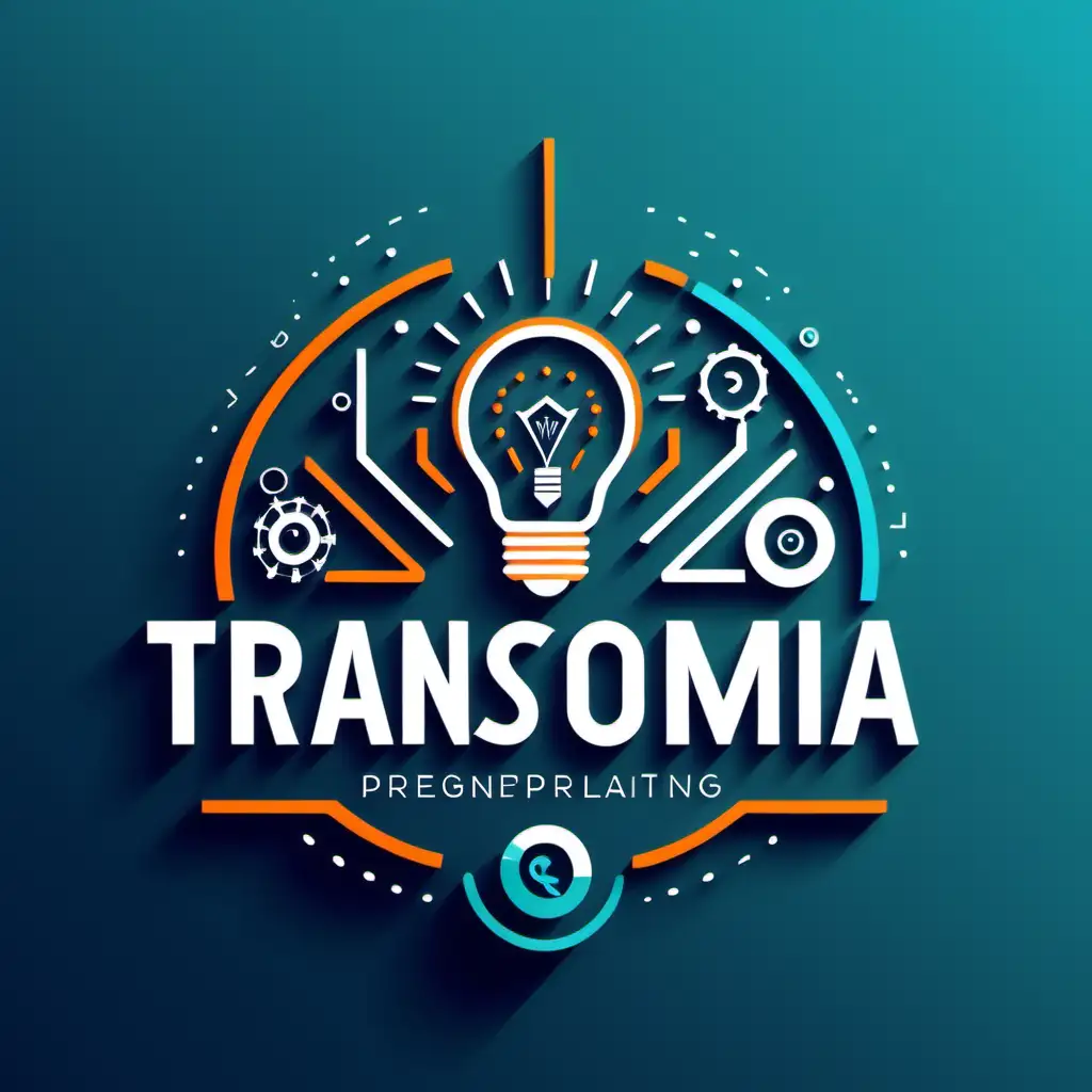 Innovative eLearning Platform Logo Transforma Learning Blending Technology and Education