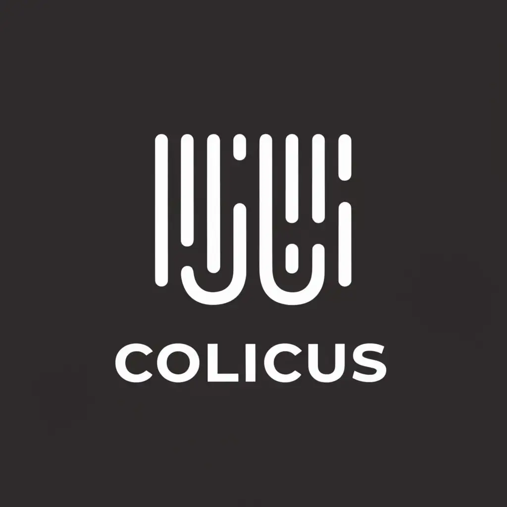 a logo design,with the text "Colicus", main symbol:Barcode with J in front,Minimalistic,be used in Technology industry,clear background