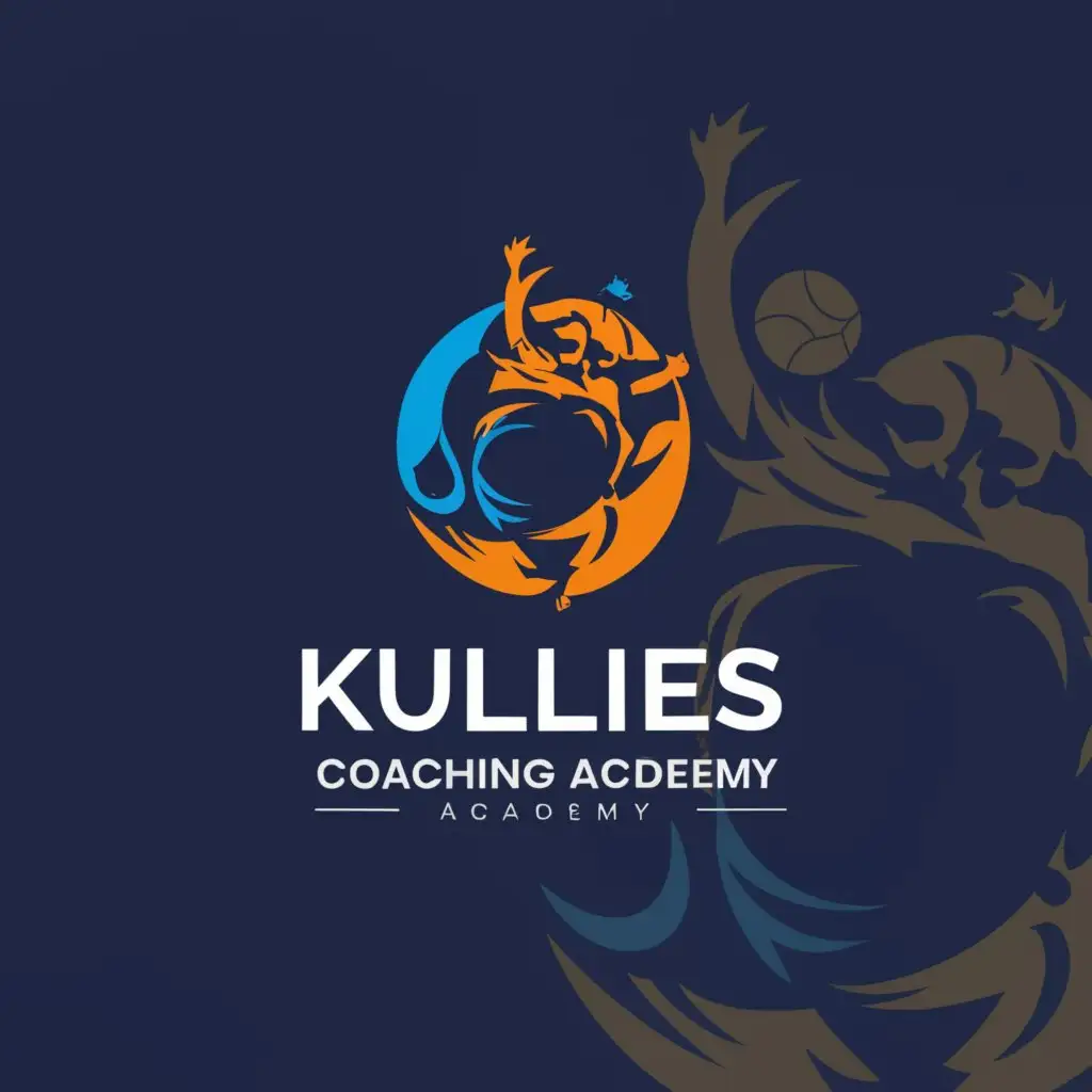 a logo design,with the text "Kullies Coaching Academy", main symbol:Sports,complex,be used in Sports Fitness industry,clear background