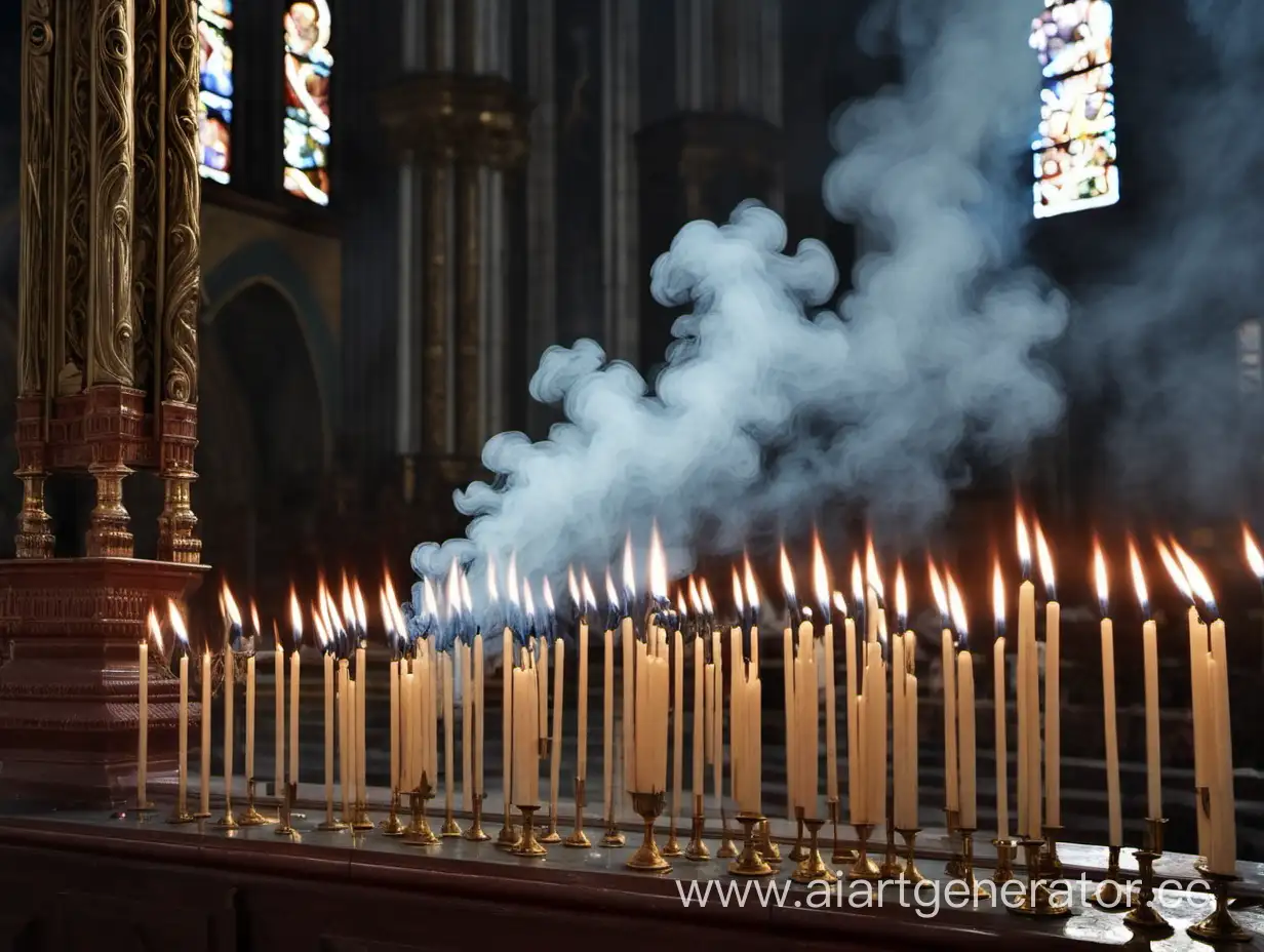 Cathedral-Ambiance-Flickering-Candles-and-Silver-Incense-Smoke-in-Russia