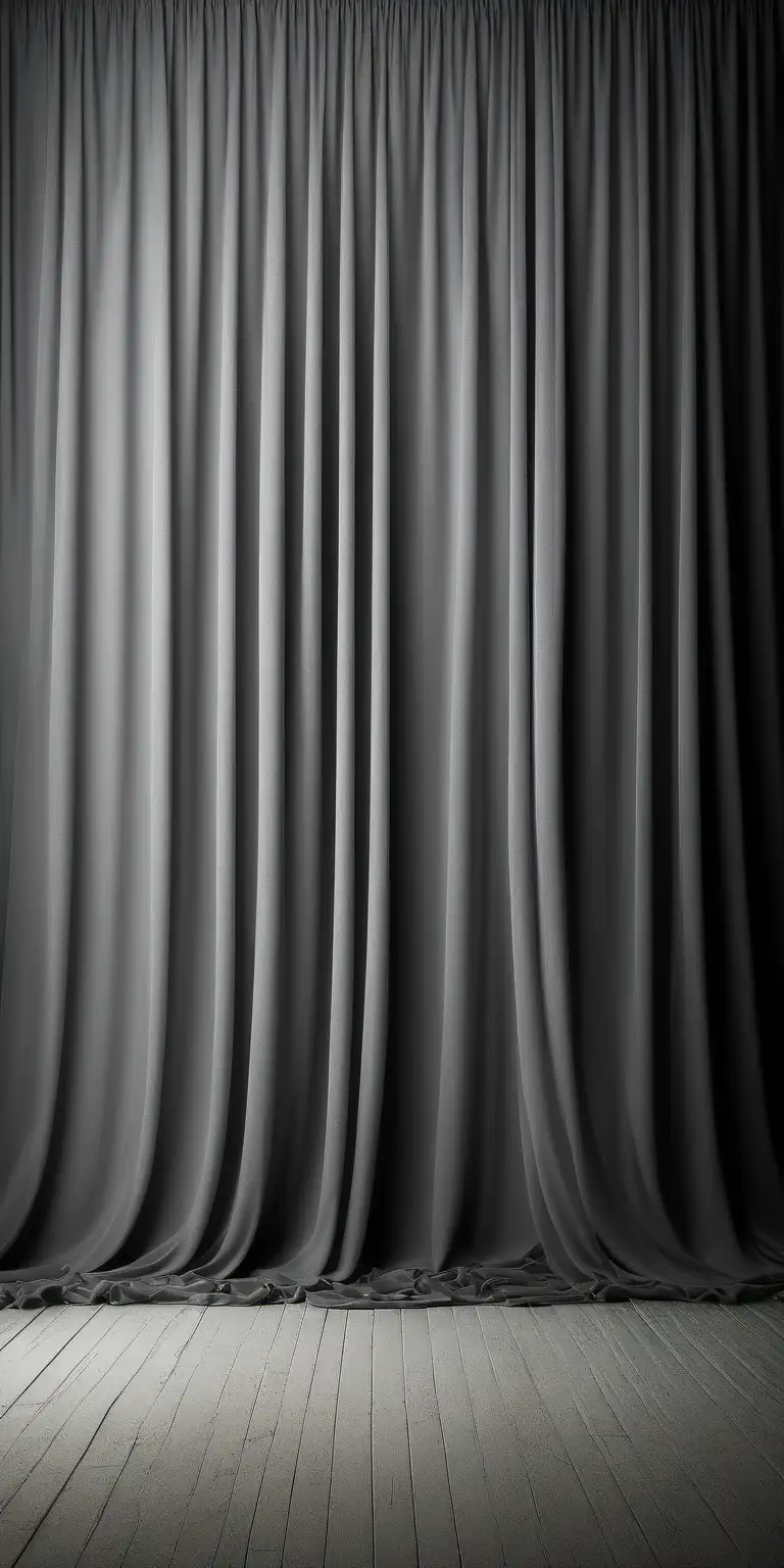 Gray Photo Background with Floor Drape