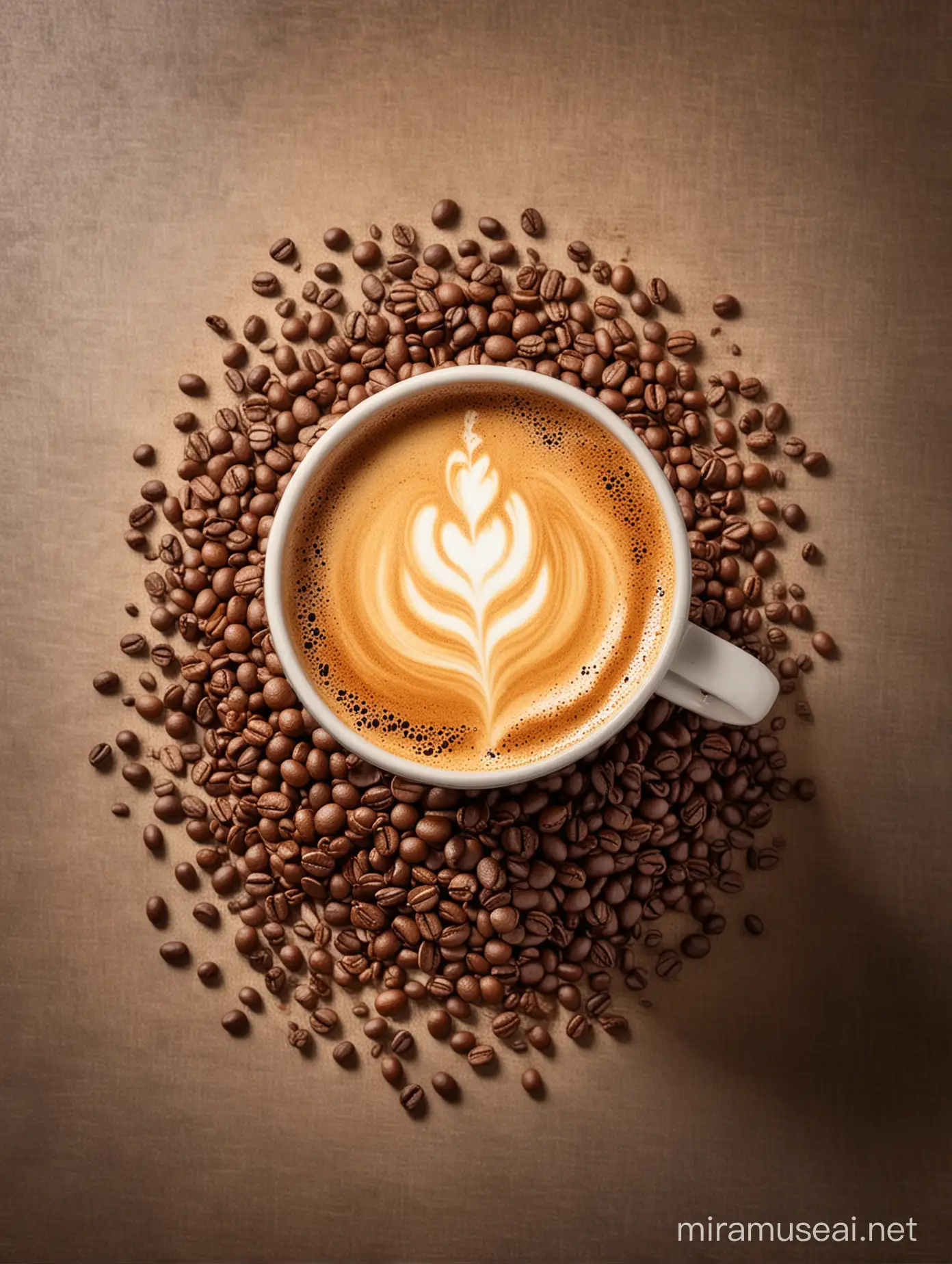 Stylish Studio Shot Captivating Coffee Advertisement