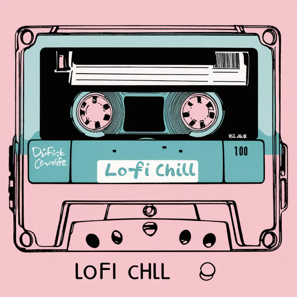 Relaxing Lofi Chill A Serene Moment with a Vintage Cassette