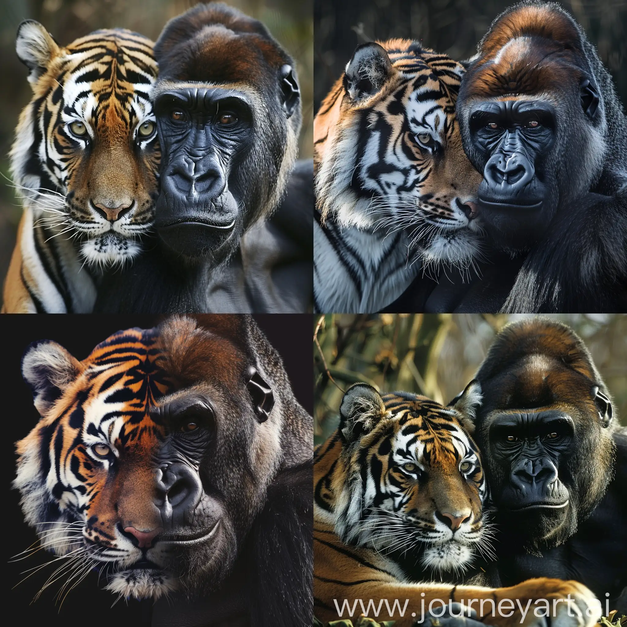 Combination of tiger and gorilla