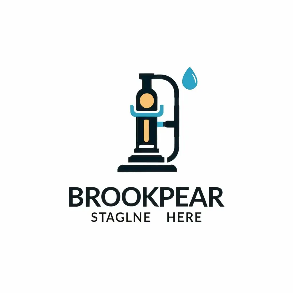 a logo design,with the text "BROOKPEAR", main symbol:services gasoline, diesel, fuel and lubricants,Moderate,clear background