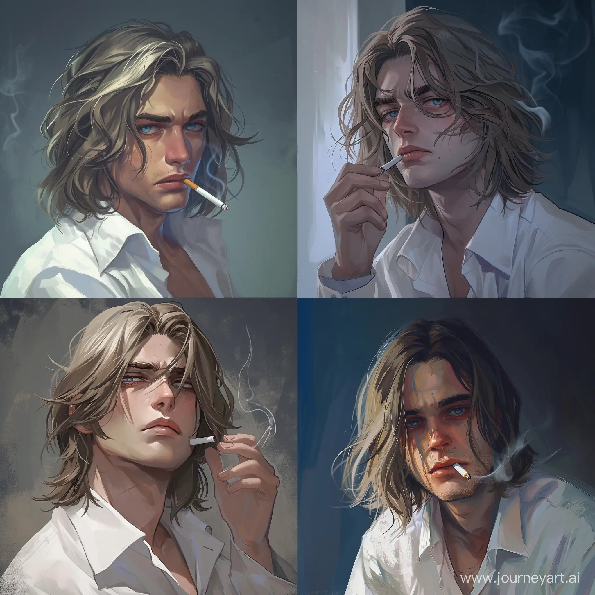Weary-Detective-with-ShoulderLength-Hair-and-Cigarette-in-Noir-Setting