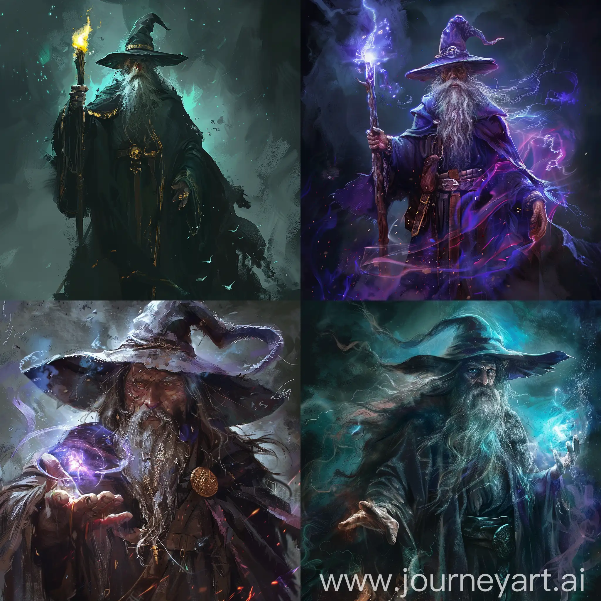 wizard, dark fantasy style
