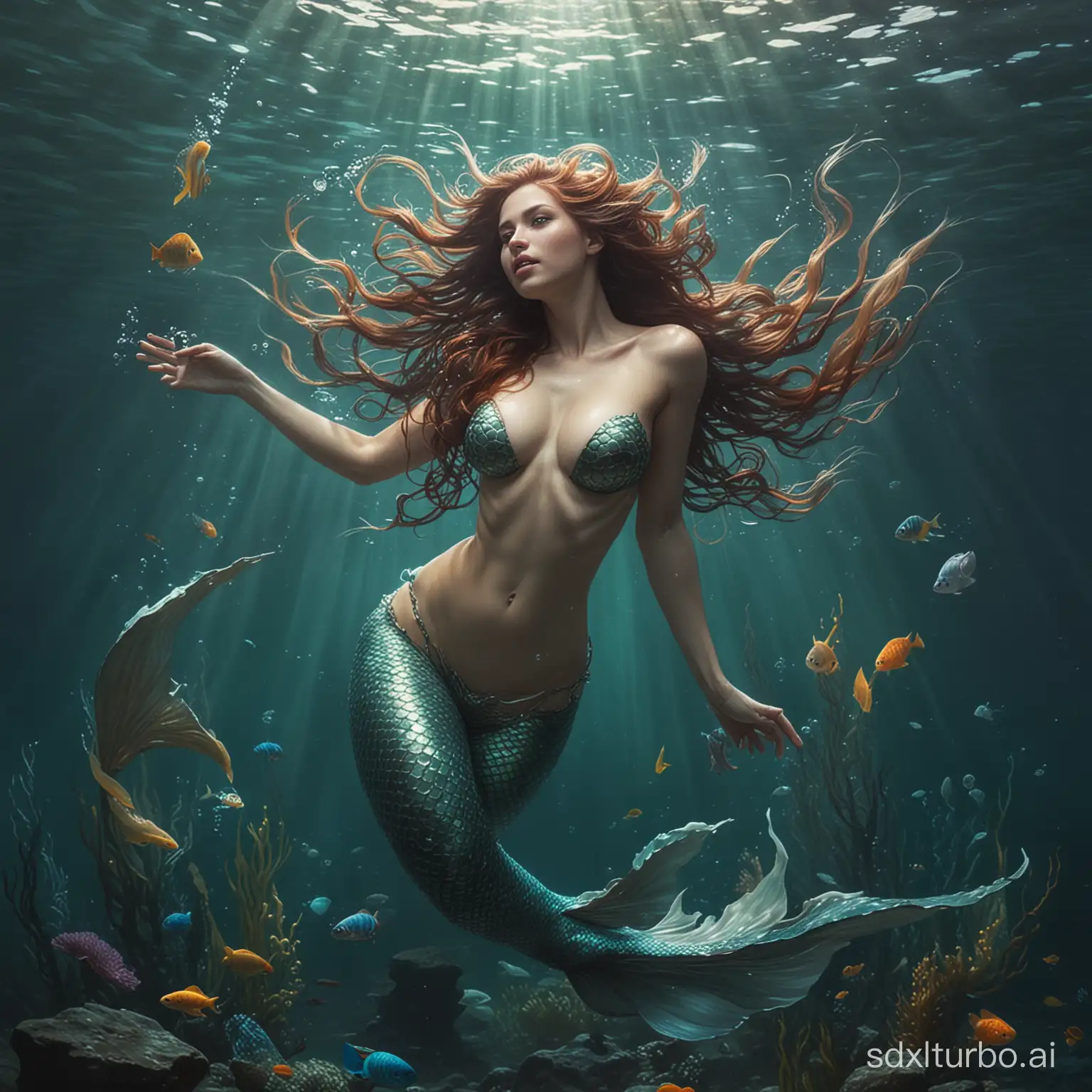 Comedian-Garik-Kharlamov-as-a-Mysterious-Mermaid-in-Oceanic-Ambiance