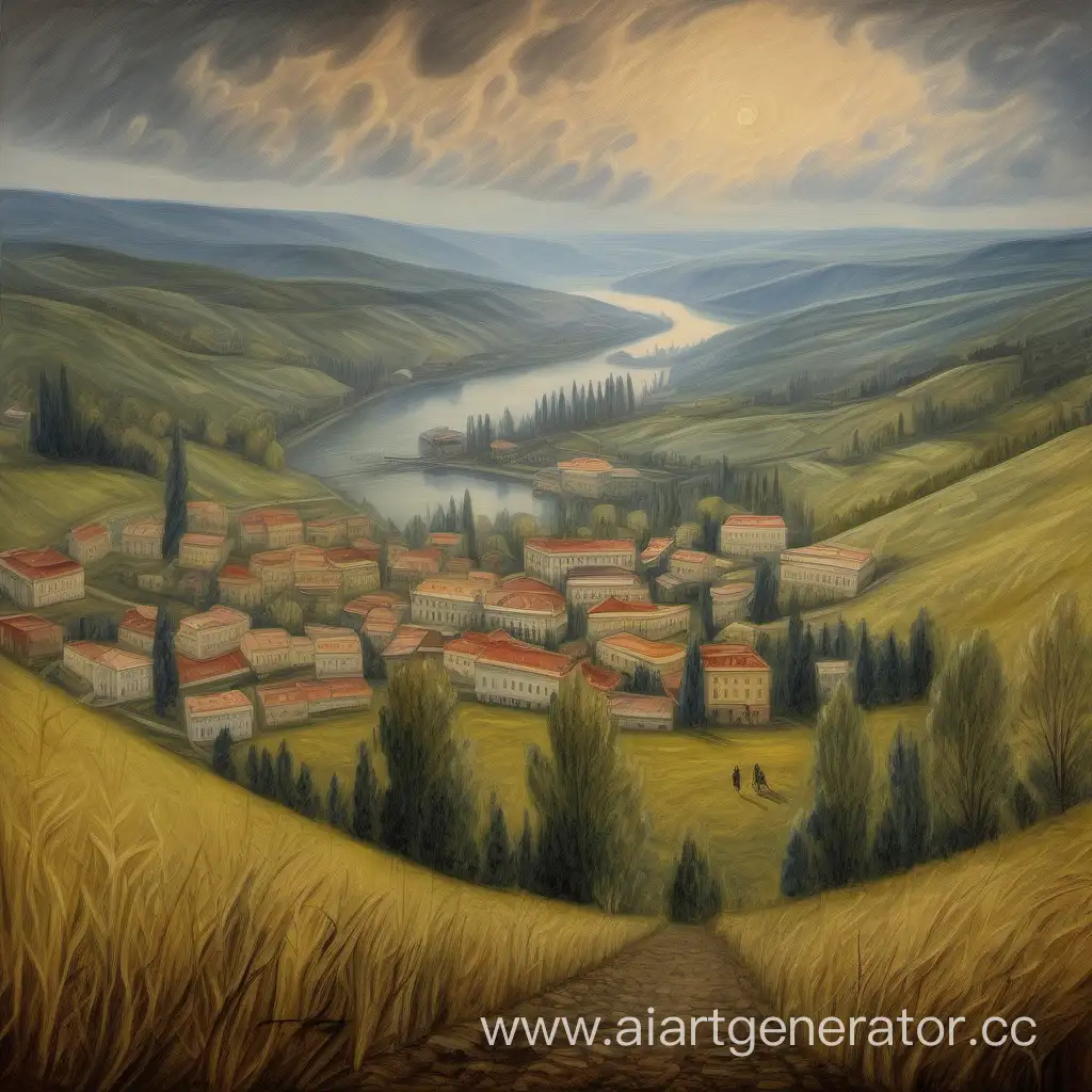 Lermontovs-Homeland-A-Classical-Landscape-Painting