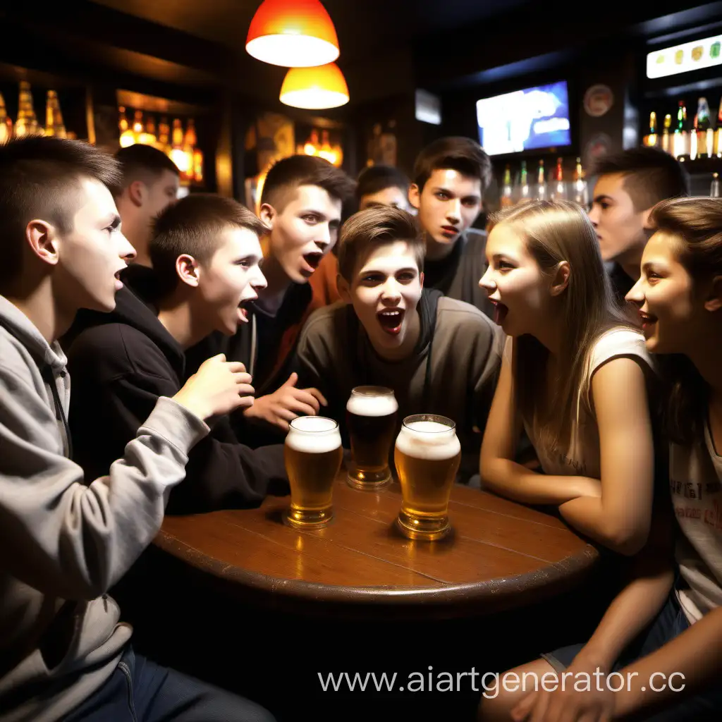 Youthful-Gathering-at-Budget-Beer-Bar