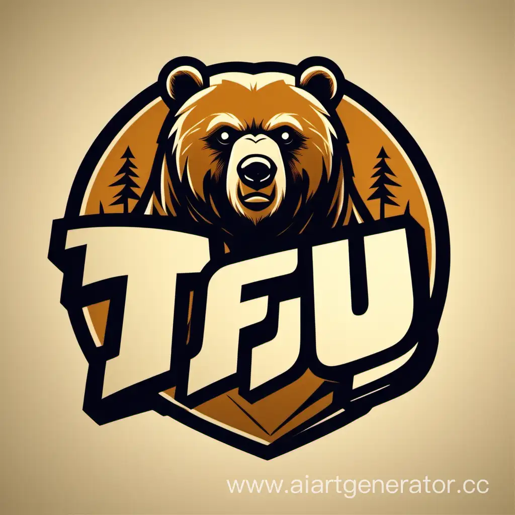 logo with bear hero and letters "TFU"
