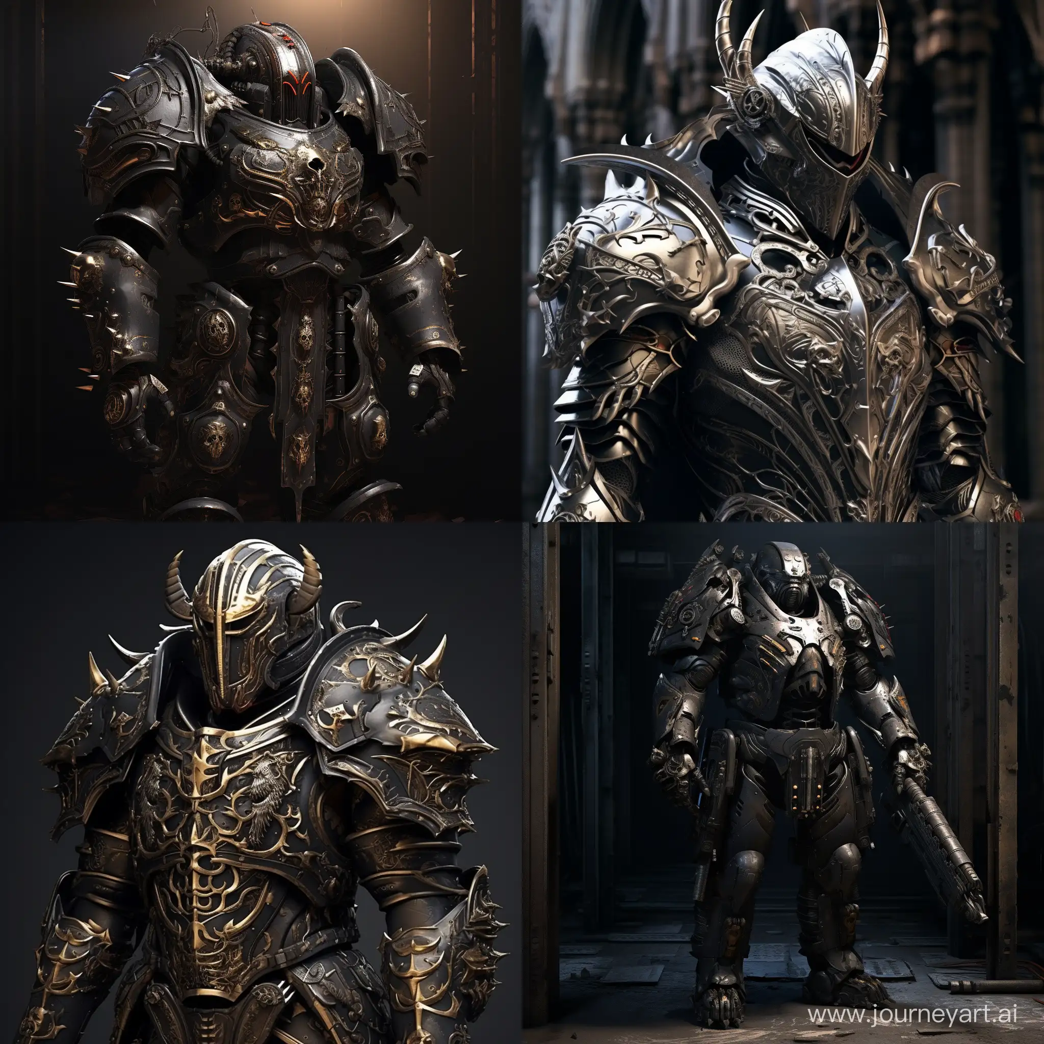 Futuristic-Gothic-Armor-in-Warhammer-40000-Universe