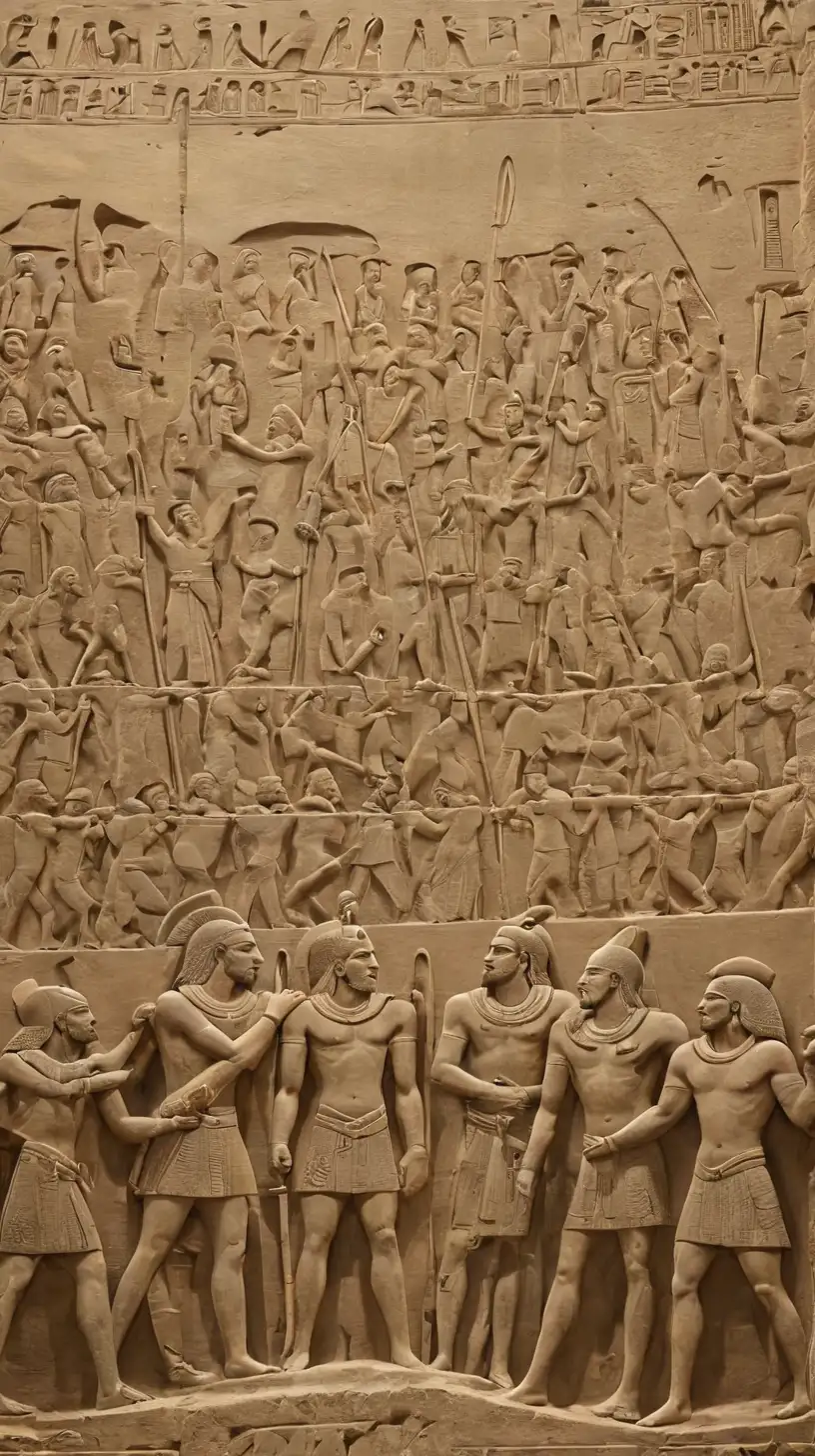 Ancient Naval Battle between Sea Peoples and Ramses III of Egypt