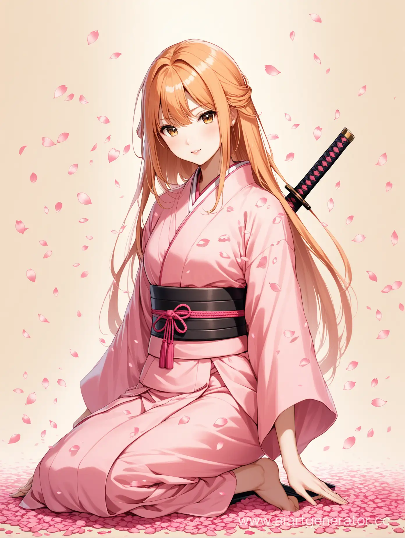 Graceful-Samurai-Girl-Amidst-Pink-Sakura-Petals