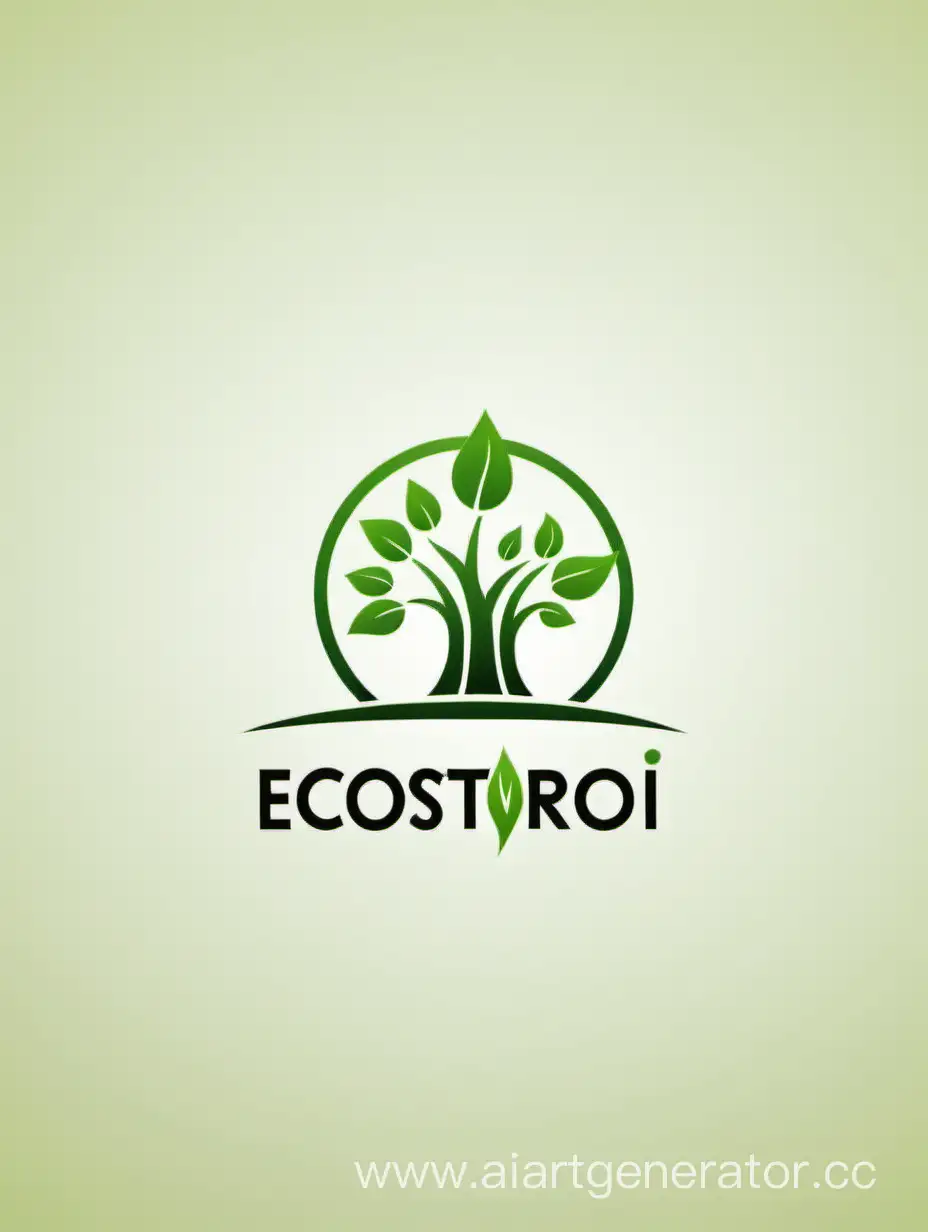 EcoStroi-Sustainable-Construction-Logo-with-Green-Building-Elements