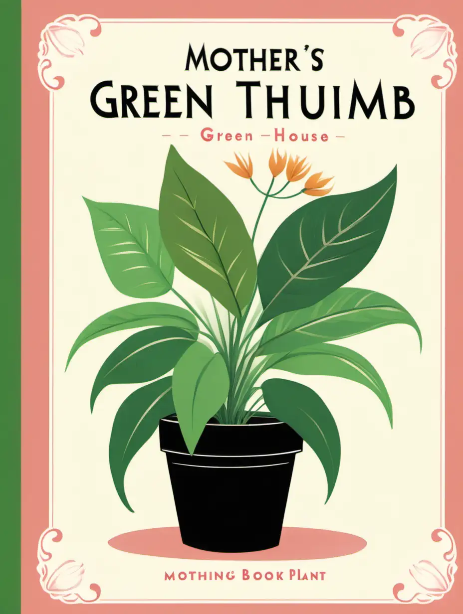mother's day green thumb house plant book cover