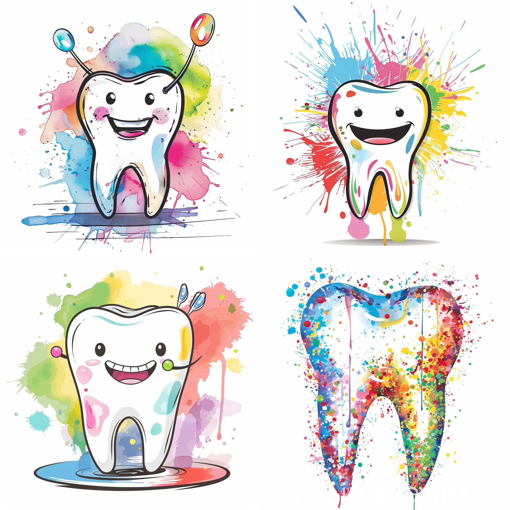 Colorful-Teeth-with-Playful-Expression
